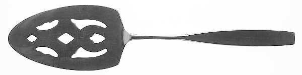 Secretariat (Stainless, Glossy, Thin Handle) Pierced All Stainless Pie Server
