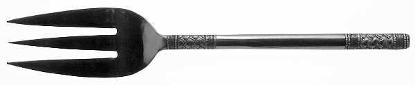 Weave (Stainless) Medium Solid Cold Meat Serving Fork