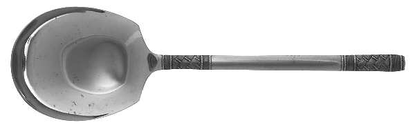 Weave (Stainless) Solid Smooth Casserole Spoon