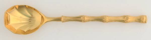 Gold Jade (Gold Electroplate) Sugar Shell Spoon