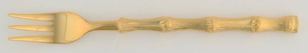 Gold Jade (Gold Electroplate) Cocktail/Seafood Fork