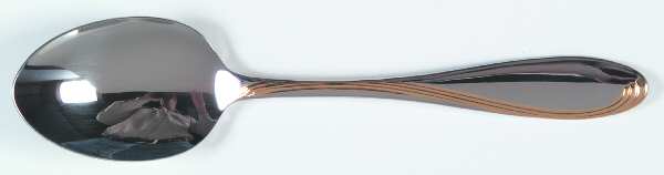 Golden Camber (Stainless, Gold Accent) Tablespoon (Serving Spoon)