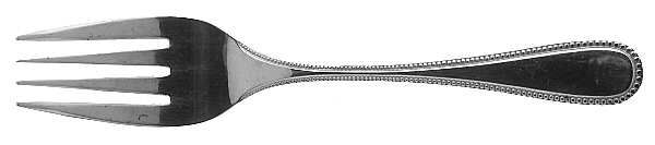 ORL48 (Stainless) Medium Solid Cold Meat Serving Fork by Orleans
