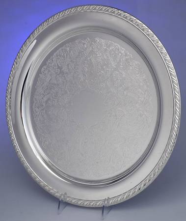 Maybrook (Silverplate Hollowware) 14" Round Tray