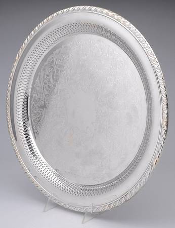 Maybrook (Silverplate Hollowware) 14" Pierced Round Tray