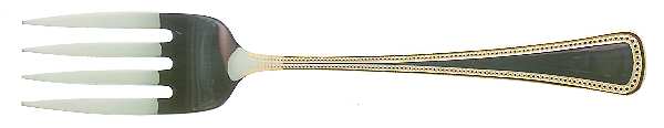 Golden Needlepoint-Beadedartistry Individual Salad Fork