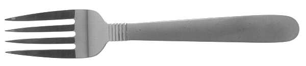 Austere (Stainless) Medium Solid Cold Meat Serving Fork