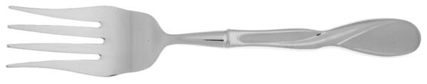 Satin Aquarius (Stainless) Cold Meat Fork Large, Stainless Tines HC