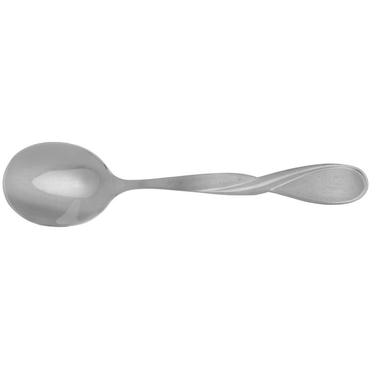 Satin Aquarius (Stainless) Round Bowl Soup Spoon (Cream Soup) HC