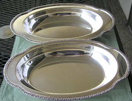 Haddon (Silverplate, Hollowware) Double Vegetable Bowl