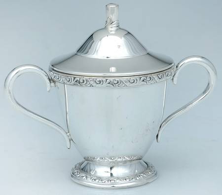 Brookline (Silverplate Hollowware) Sugar Bowl & Lid
