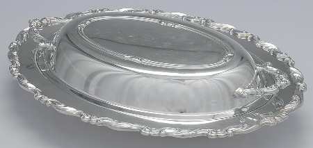 Sea Crest (Silverplate, Hollowware) Double Vegetable Bowl