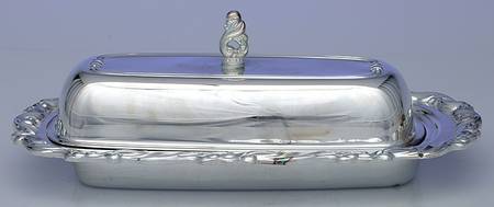 Sea Crest (Silverplate, Hollowware) 1/4lb Covered Butter with Liner