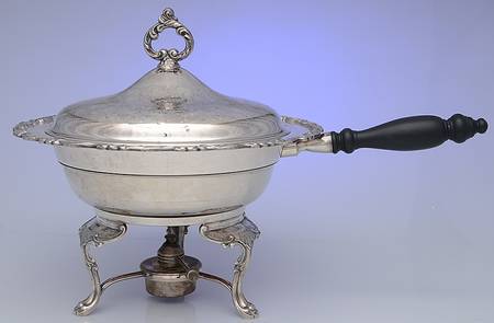 Sea Crest (Silverplate, Hollowware) Chafing Dish W/Lid, Liner, Stand & Burner