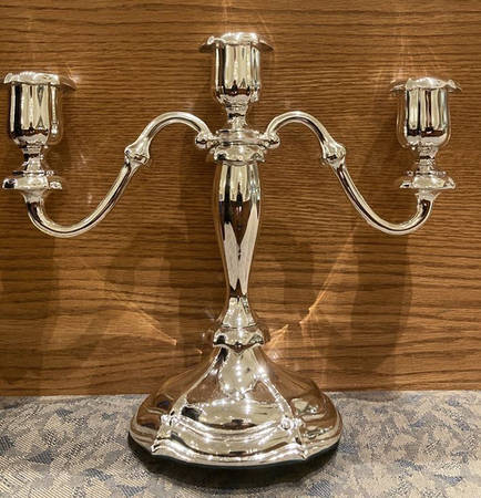 Chippendale (Silverplate Hollowware) 9" 3 Light Candleabra