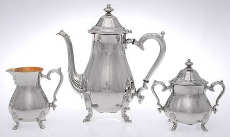 Chippendale (Silverplate Hollowware) (3 Pc) Coffee Set (PCP,PCR,PSU)