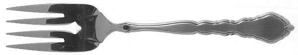 Royal Chippendale (Stainless) Medium Solid Cold Meat Serving Fork