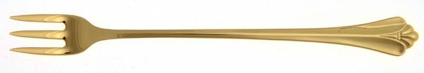 Golden Royal Flute (Gold Electroplate) Cocktail/Seafood Fork