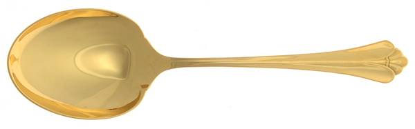 Golden Royal Flute (Gold Electroplate) Solid Smooth Casserole Spoon