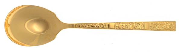 Golden Venetian Garden (Gold Electroplate) Sugar Spoon
