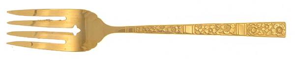 Golden Venetian Garden (Gold Electroplate) Individual Salad Fork