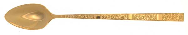 Golden Venetian Garden (Gold Electroplate) Iced Tea Spoon