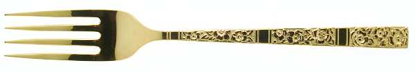 Golden Venetian Garden (Gold Electroplate) Fork