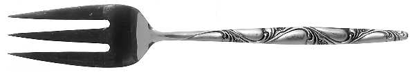 Ladies Fingers (Stainless) Medium Solid Cold Meat Serving Fork by Orleans