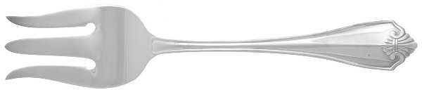 King James (Silverplate, 1985) Medium Solid Cold Meat Serving Fork