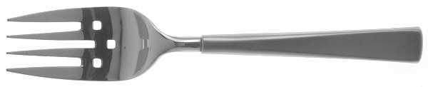 Satin Saxon (Stainless) Medium Solid Cold Meat Serving Fork