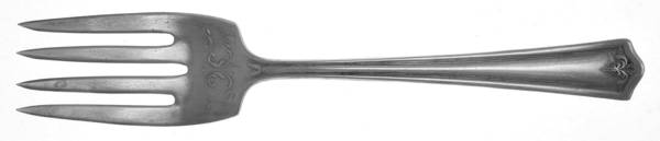 OHS150 (Nickel) Medium Solid Cold Meat Serving Fork