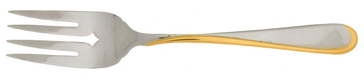 Golden Flight-Reliance  (Stainless) Medium Solid Cold Meat Serving Fork