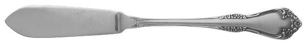 Mansfield-Frosted Flat Handle Master Butter Knife