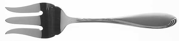 Satin Camber (Stainless) Medium Solid Cold Meat Serving Fork
