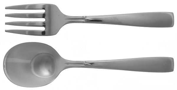 Satin Accent (Stainless) 2 Pc Baby Set (BF, BS)