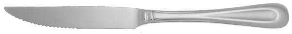 Satin Sand Dune (Stnl, Wide Frost Indent Center) Steak Knife Individual Hollow, Serrate HC
