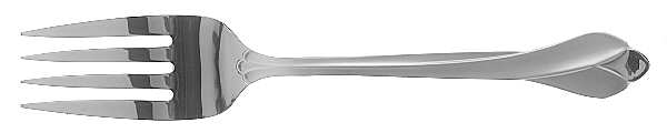 Satin Tribeca (Stainless) Medium Solid Cold Meat Serving Fork
