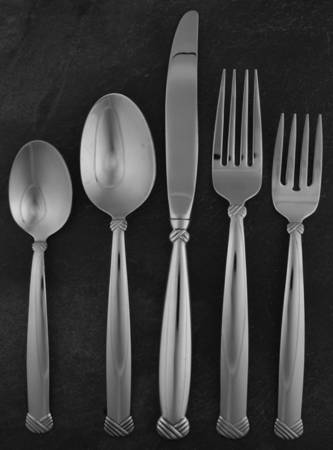 Rattan (Stainless) 5 Piece Place Setting