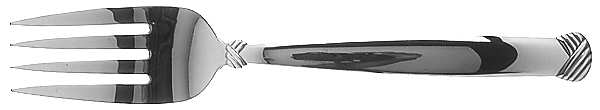 Rattan (Stainless) Medium Solid Cold Meat Serving Fork