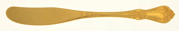Golden Vanessa-Francesca Flat Handle Butter Spreader