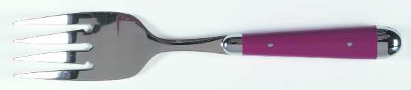 Palette-Cranberry (Stainless) Medium Solid Cold Meat Serving Fork