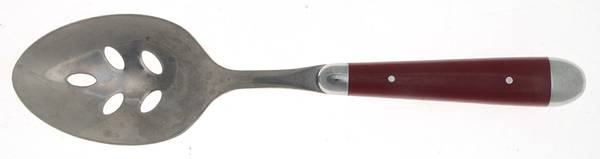 Palette-Cranberry (Stainless) Pierced Tablespoon (Serving Spoon)