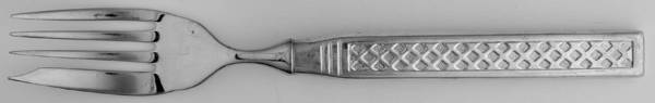 OHS168 (Silverplate) Individual Hollow Fish Fork, Stainless Tines