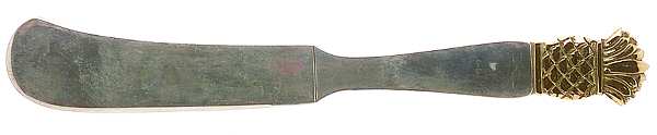 Grenada Gold (Sterling) Flat Handle Butter Spreader