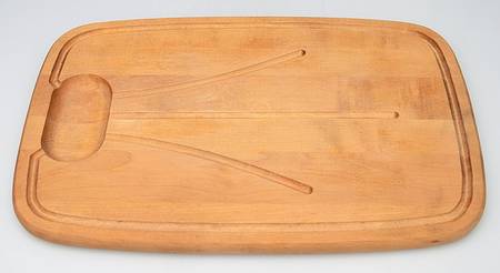 Ballad-Country Lane (Silverplate, Hollowware) Wood Well Insert for Medium Plated Meat Platter