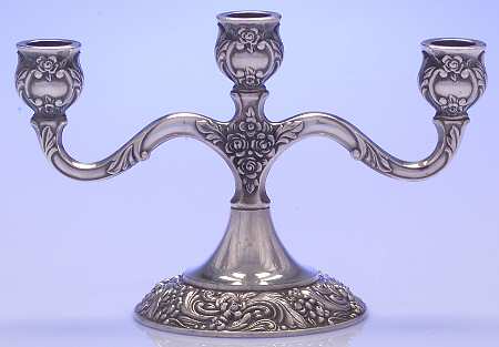 Ballad-Country Lane (Silverplate, Hollowware) Small 3-Light Candelabra