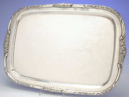 Ballad-Country Lane (Silverplate, Hollowware) Medium Plated Meat Platter No Well