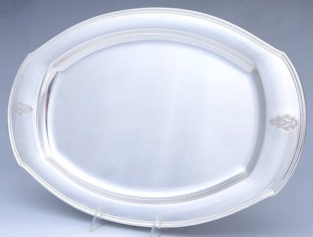 Bird of Paradise (Silverplate, 1923, Hollowware) Medium Plated Meat Platter No Well