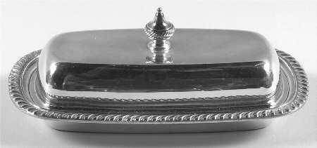 Fiesta (Silverplate, Hollowware) 1/4 Pound Covered Butter & Liner