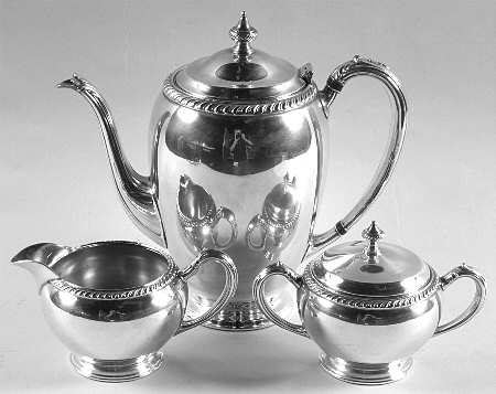 Fiesta (Silverplate, Hollowware) (3 Pc) Coffee Set (PCP,PCR,PSU)
